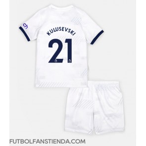 Tottenham Hotspur Dejan Kulusevski #21 Primera Equipación Niños 2023-24 Manga Corta (+ Pantalones cortos)